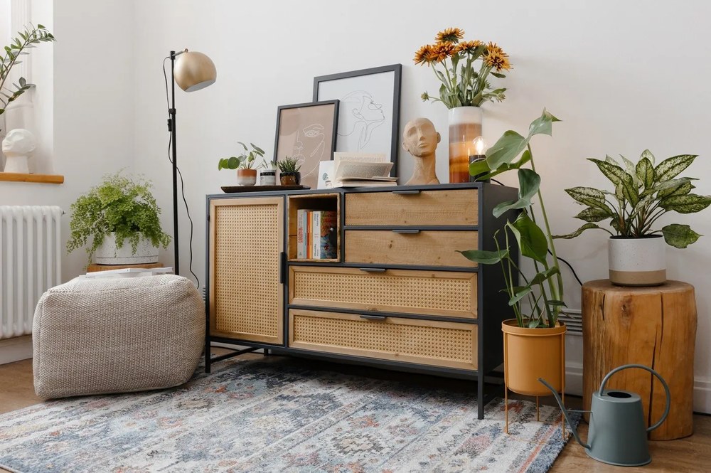 Statuetă decorativă PT LIVING Face Art, înălțime 28,4 cm, maro nisipiu