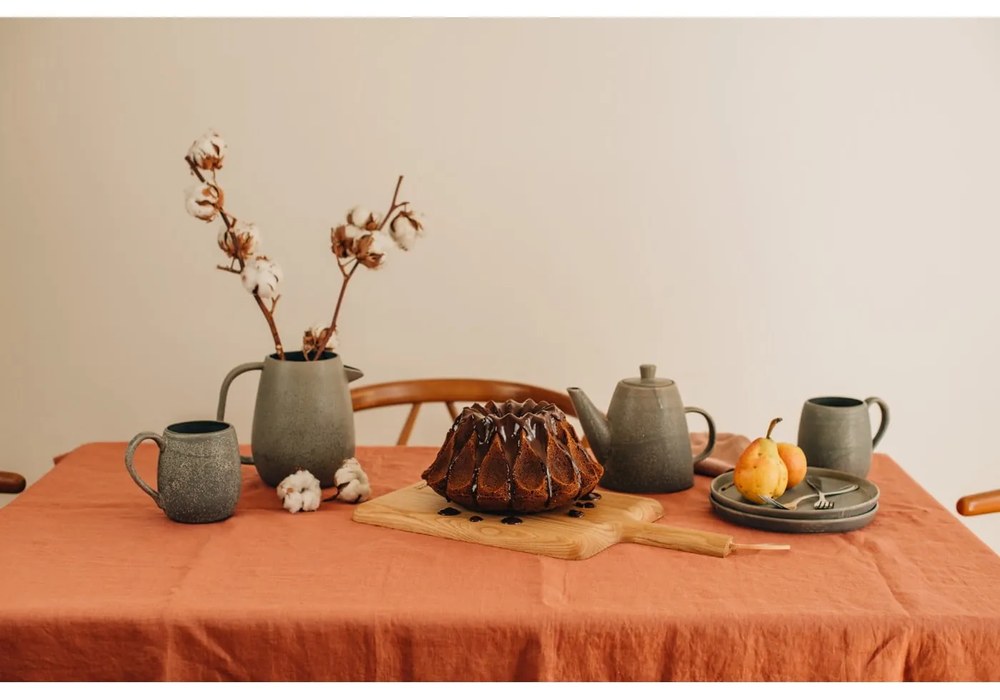 Cană din gresie ceramică Bloomingville Kendra, 500 ml, gri