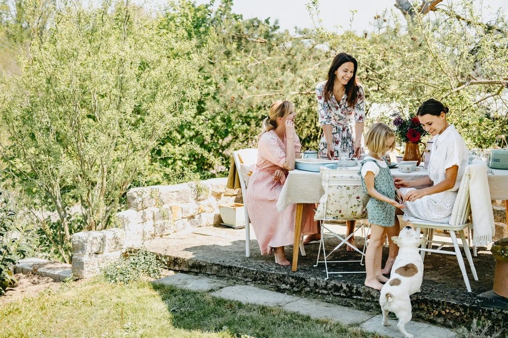 Set mobilier de grădină Bonami Essentials Retro, alb