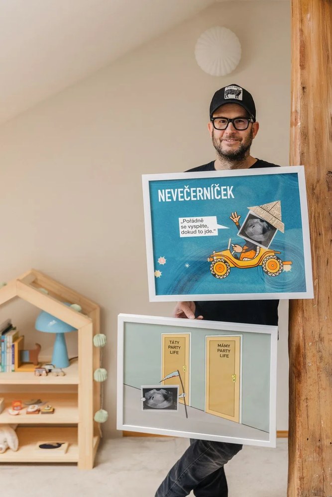 Veioză albastru-deschis (înălțime 33 cm) Mush – Hübsch