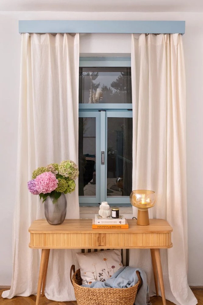 Coș de rufe în culoare naturală din iarbă-de-mare 100 l Belize – Compactor