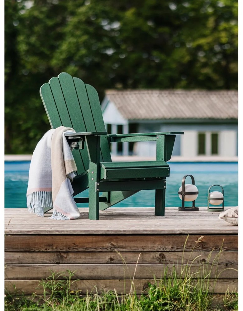 Fotoliu de grădină verde din plastic Adirondack – Bonami Selection