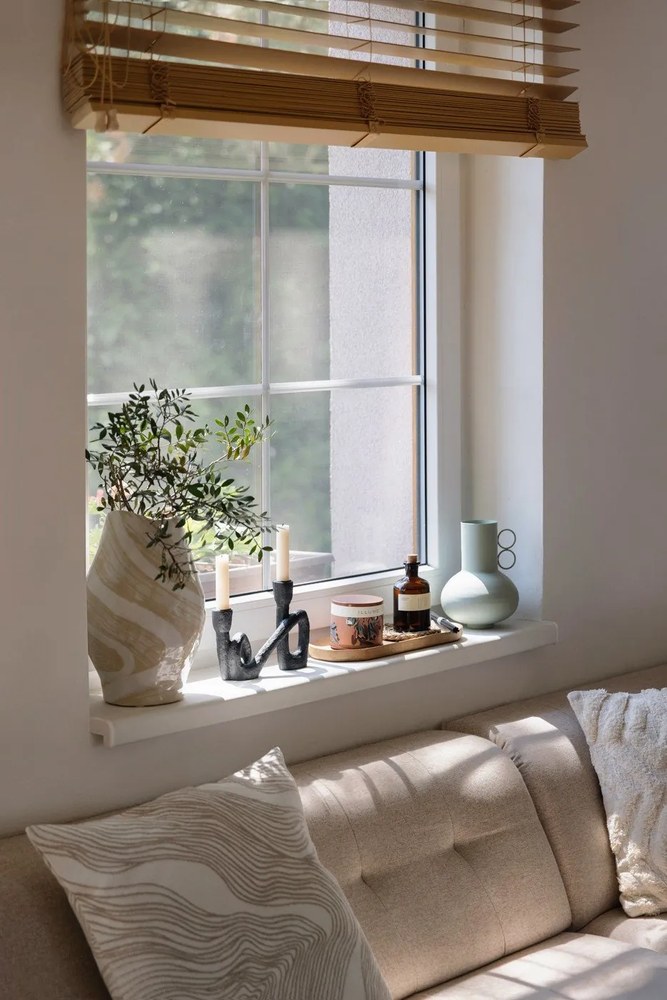 Sfeșnic Bloomingville Mashel, înălțime 16,5 cm, negru