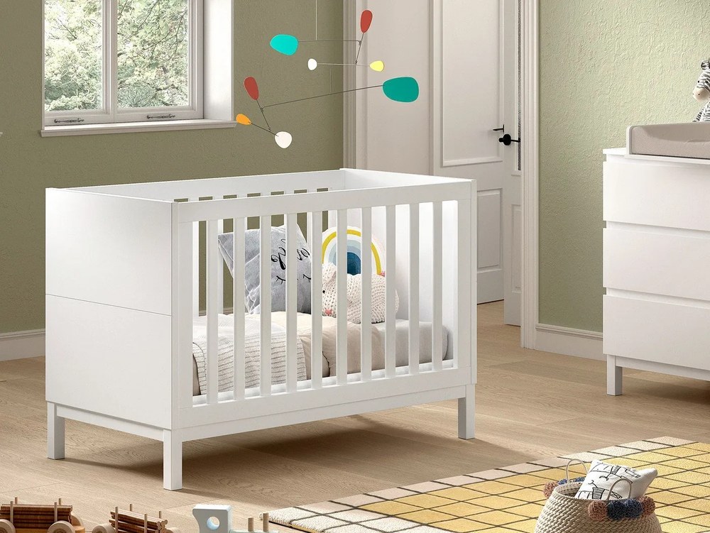 Masă de înfășat (adâncimea comodei adecvate 57 cm) albă Billy – Vipack