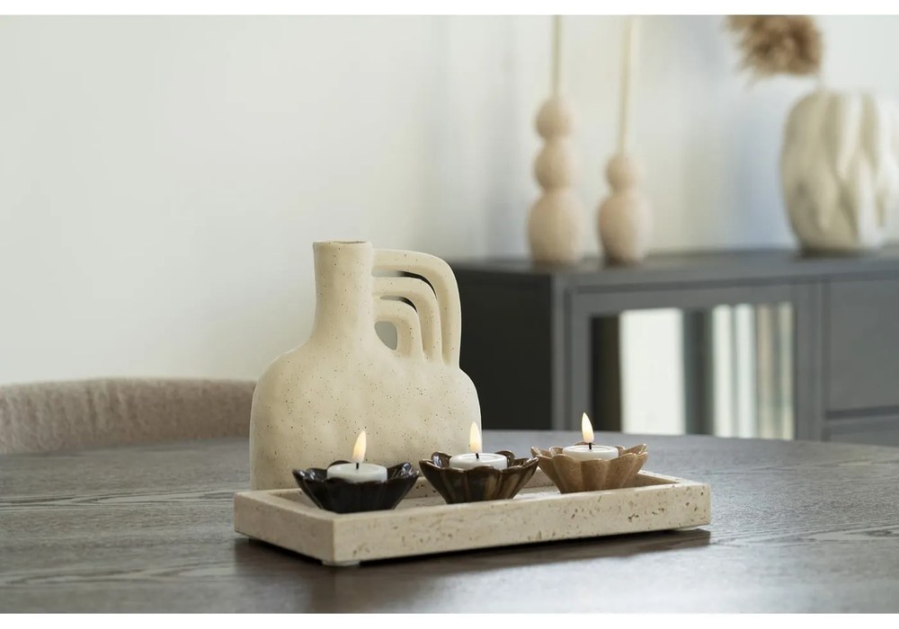 Tavă decorativă din piatră 15x30,5 cm Travertine – House Nordic