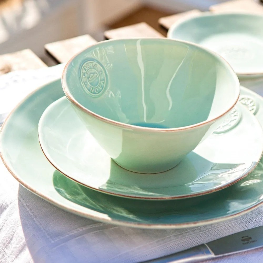 Bol din gresie ceramică Costa Nova Blue, 15 cm, turcoaz