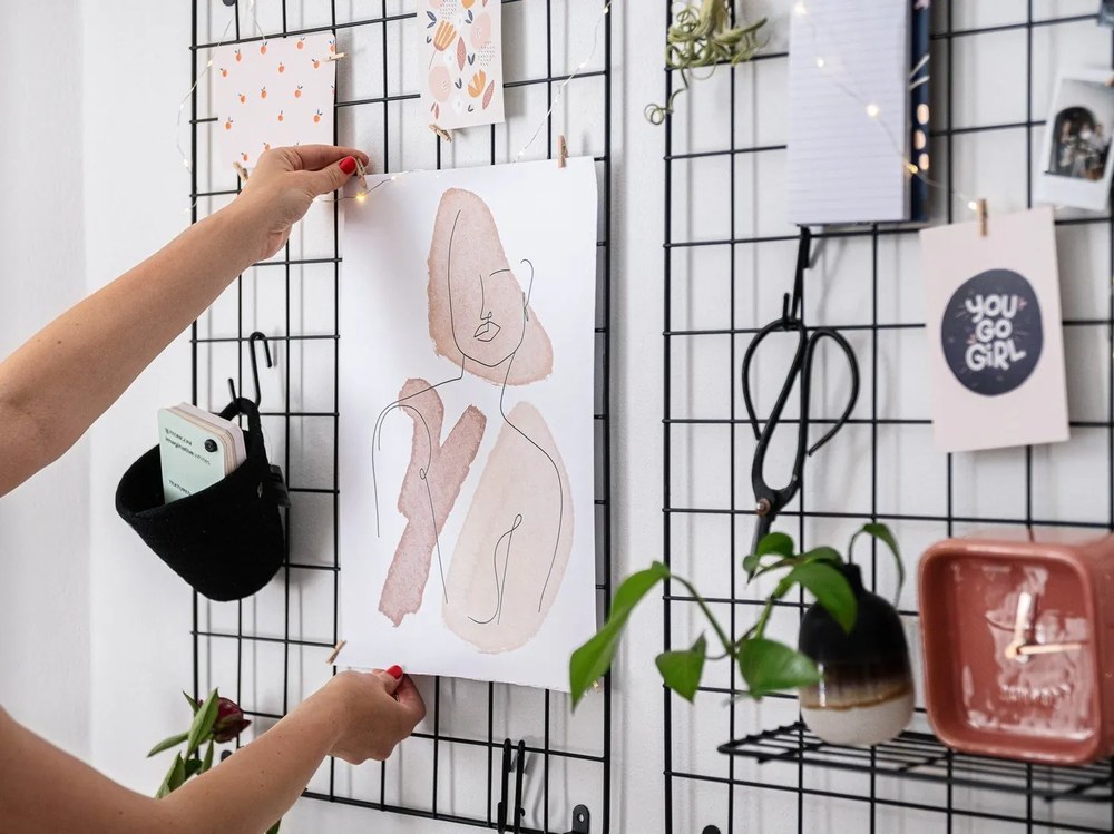 Vază Sass &amp; Belle Bohemian Home Mojave, alb - negru