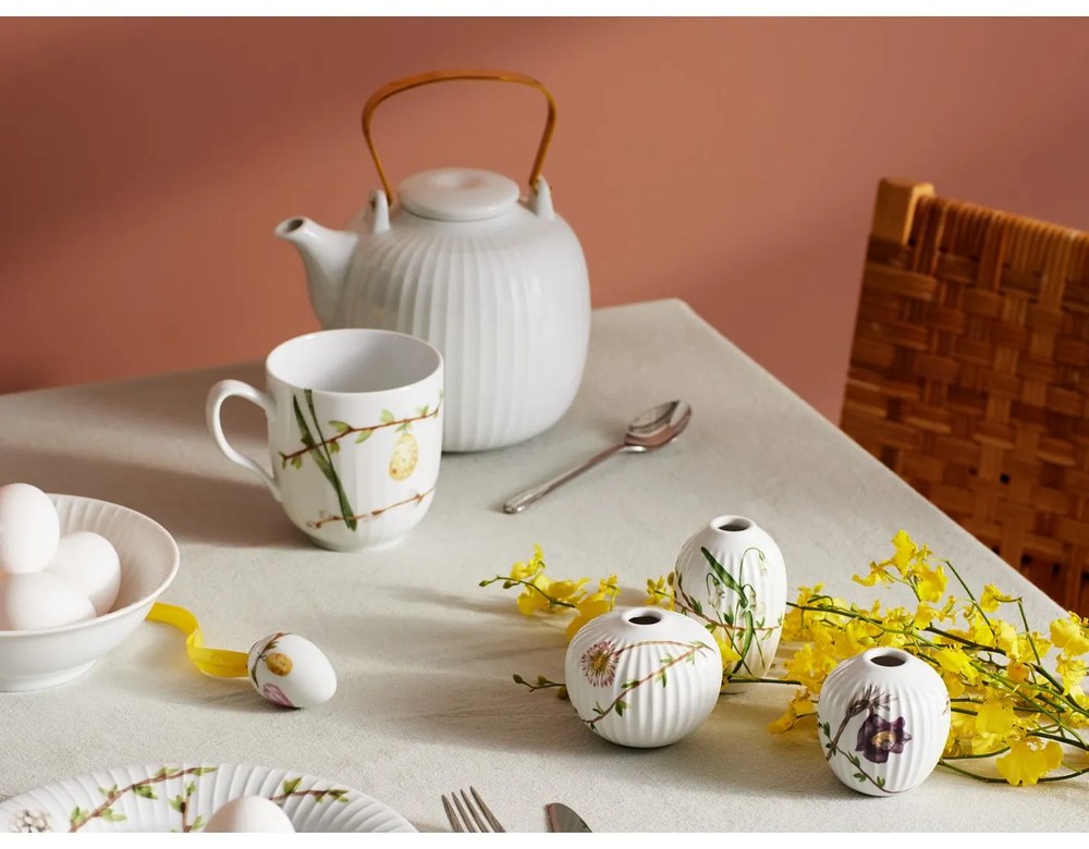 Ceainic din porțelan Kähler Design Hammershoi, 1,2 l, alb