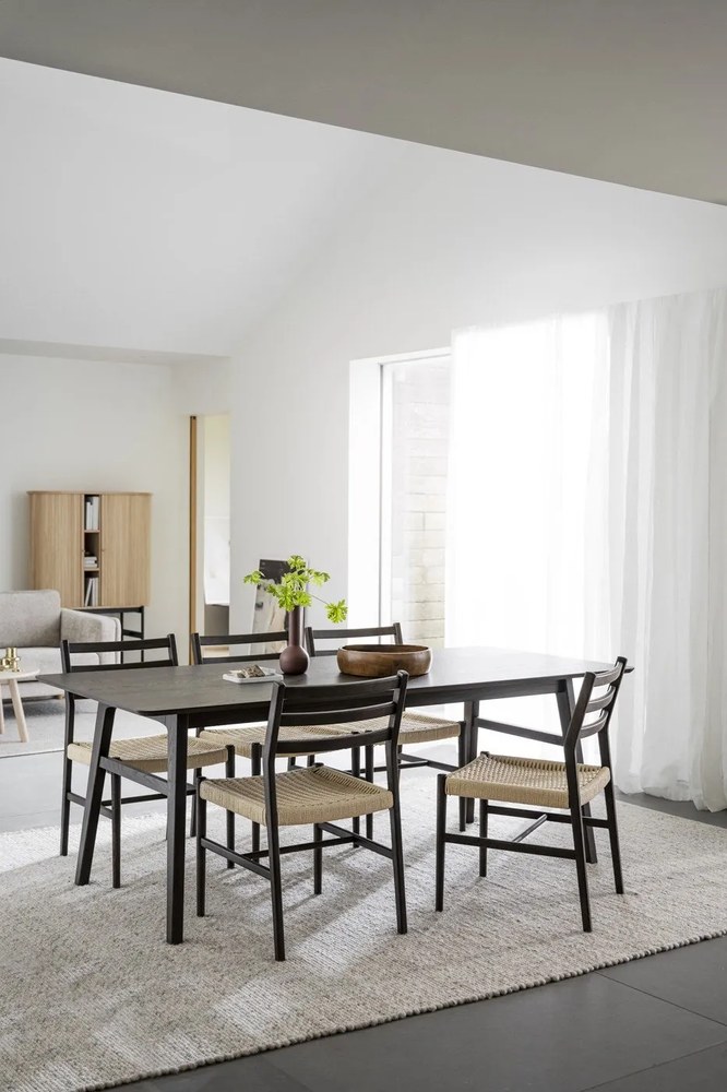 Scaune de dining natural /maro închis 2 buc. Harlan – Rowico