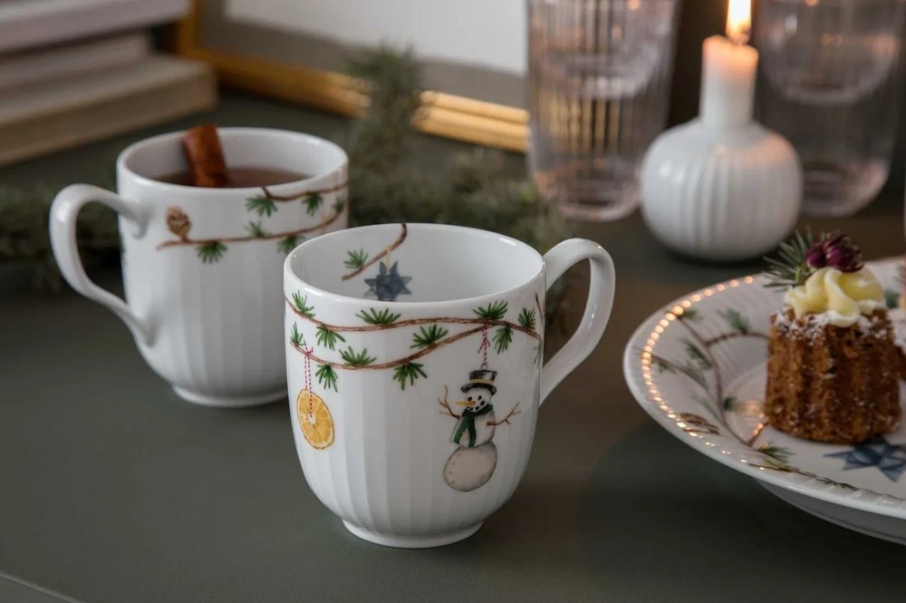 Sfeșnic din porțelan Kähler Design Hammershoi, alb, ⌀ 7,5 cm