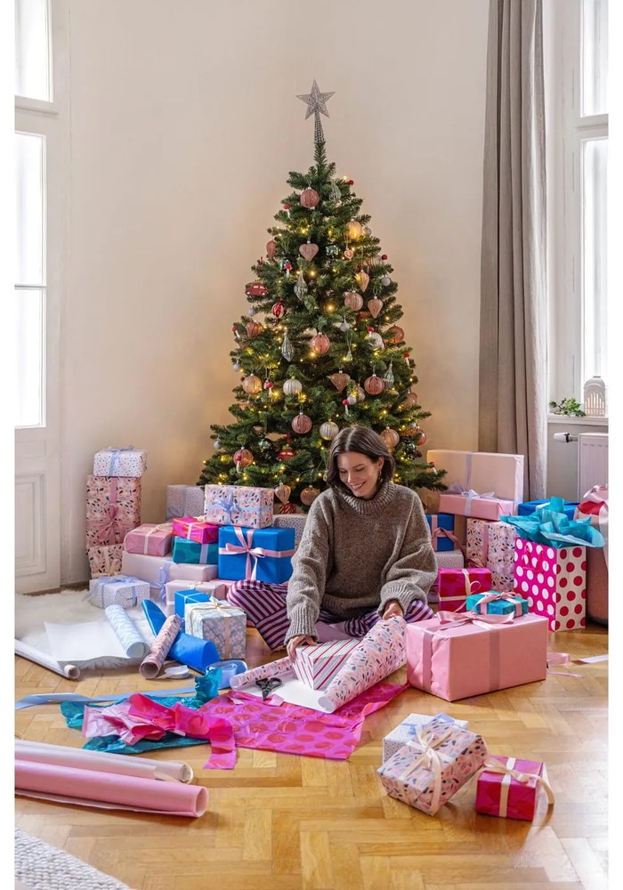 Globuri de Crăciun suflate manual 3 buc. din sticlă ø 8 cm – Ego Dekor