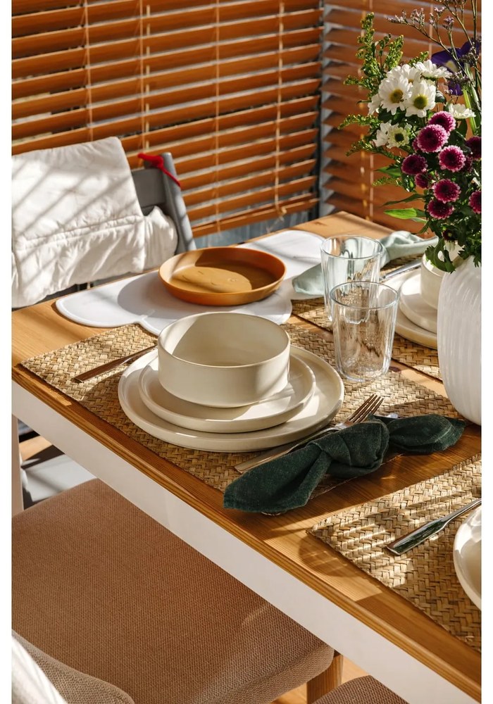 Vază din gresie Kähler Design Hammershoi, înălțime 25 cm, alb