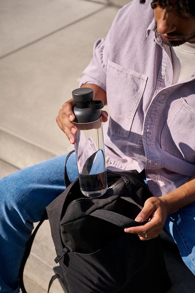 Sticlă neagră din tritan 500 ml Nordic black – Mepal