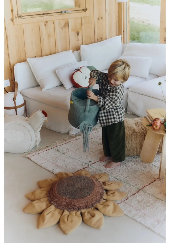 Covor crem lavabil, țesut manual din bumbac 140x200 cm Color Lines – Lorena Canals