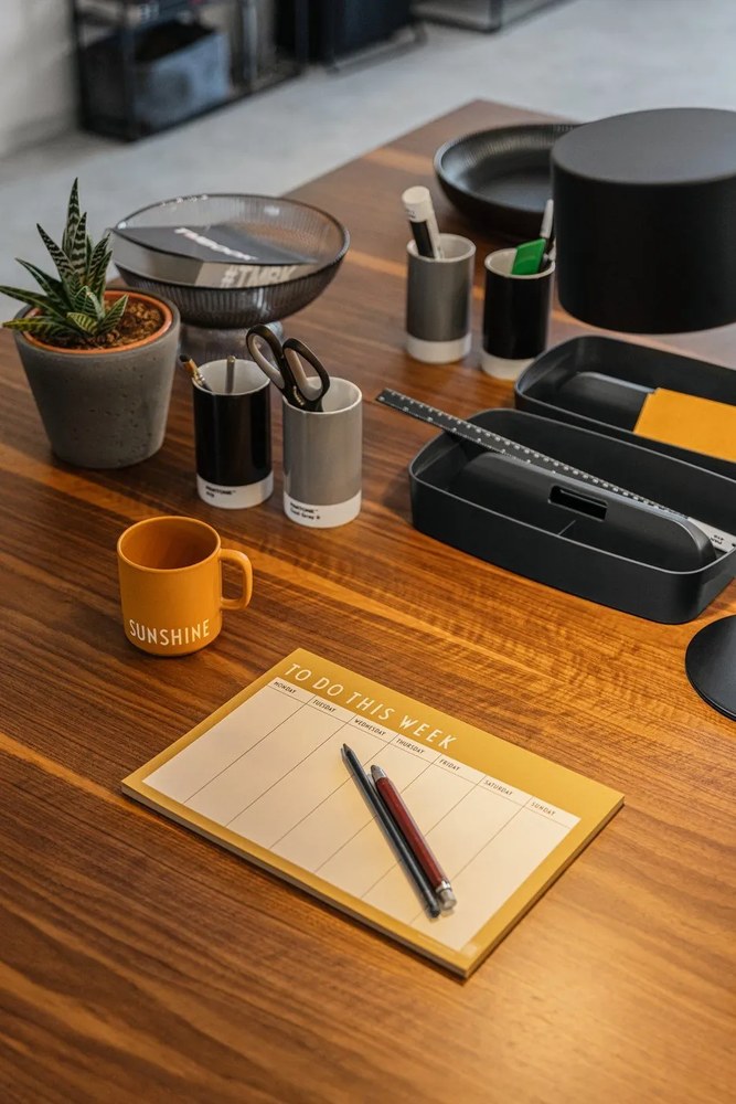 Organizator de birou din ceramică Cool Gray 9 – Pantone