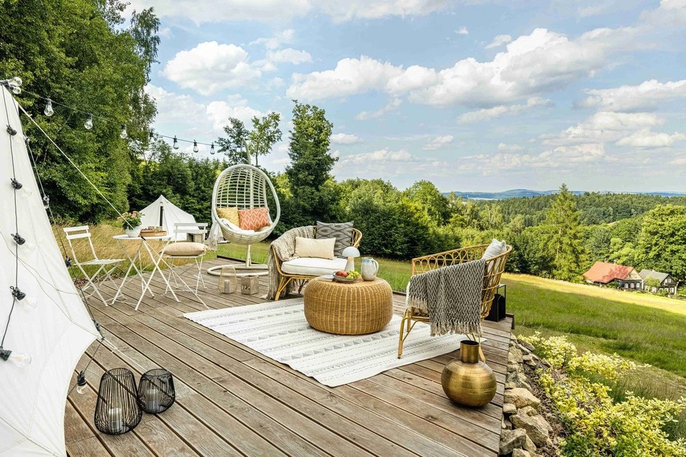 Set mobilier de grădină Bonami Essentials Retro, alb