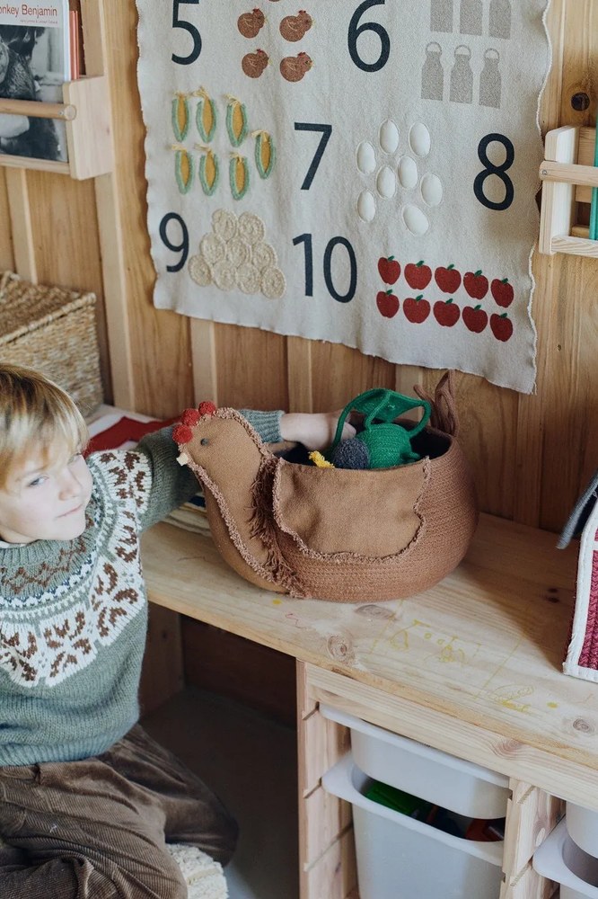 Decorațiune de perete pentru copii Farm Numbers – Lorena Canals