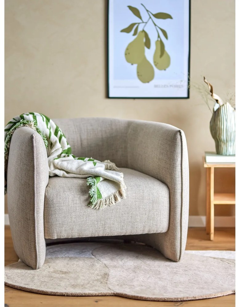 Vază verde-deschis din gresie (înălțime 30 cm) Mahira – Bloomingville
