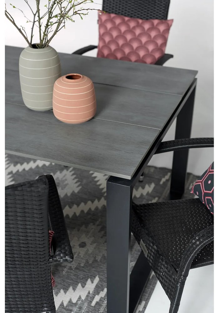 Masă de grădină gri 210 x 100 cm Strong - Bonami Selection