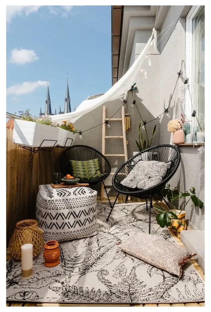 Fotoliu de grădină din ratan artificial Bonami Selection Avocado, negru