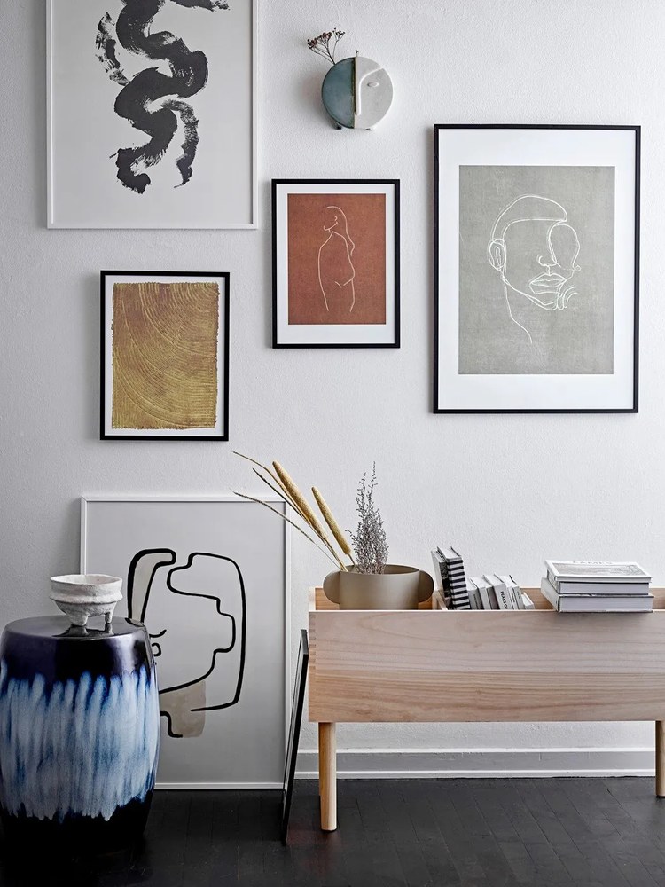 Vază din metal Bloomingville Irie, înălțime 29 cm, gri