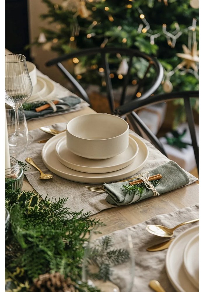 Set de 18 vase din gresie crem Bonami Selection Malia