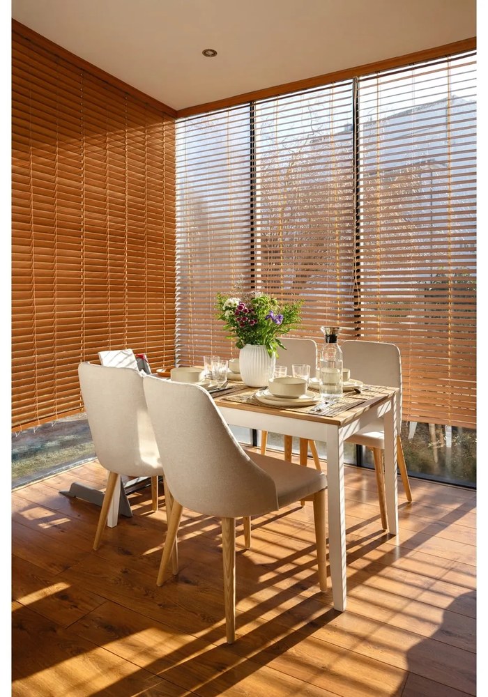 Masă dining extensibilă din lemn de pin cu structură albă Bonami Essentials Brisbane, 120 (200) x 70 cm