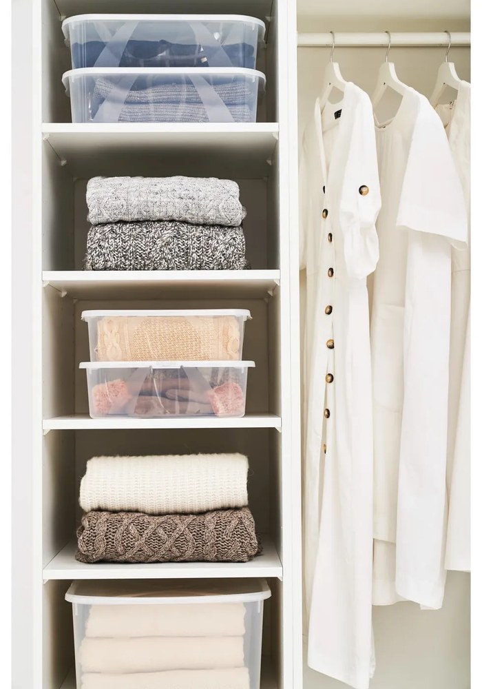 Cutie de depozitare din plastic cu capac 10 l Lona - Rotho