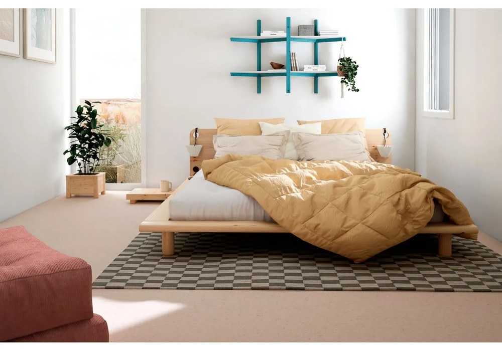 Saltea futon albă mediu-fermă 160x200 cm Coco Natural – Karup Design