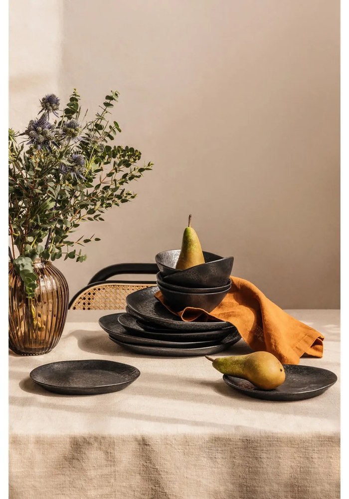 Serviciu de masă 18 buc. din gresie Dark Moon – Bonami Selection