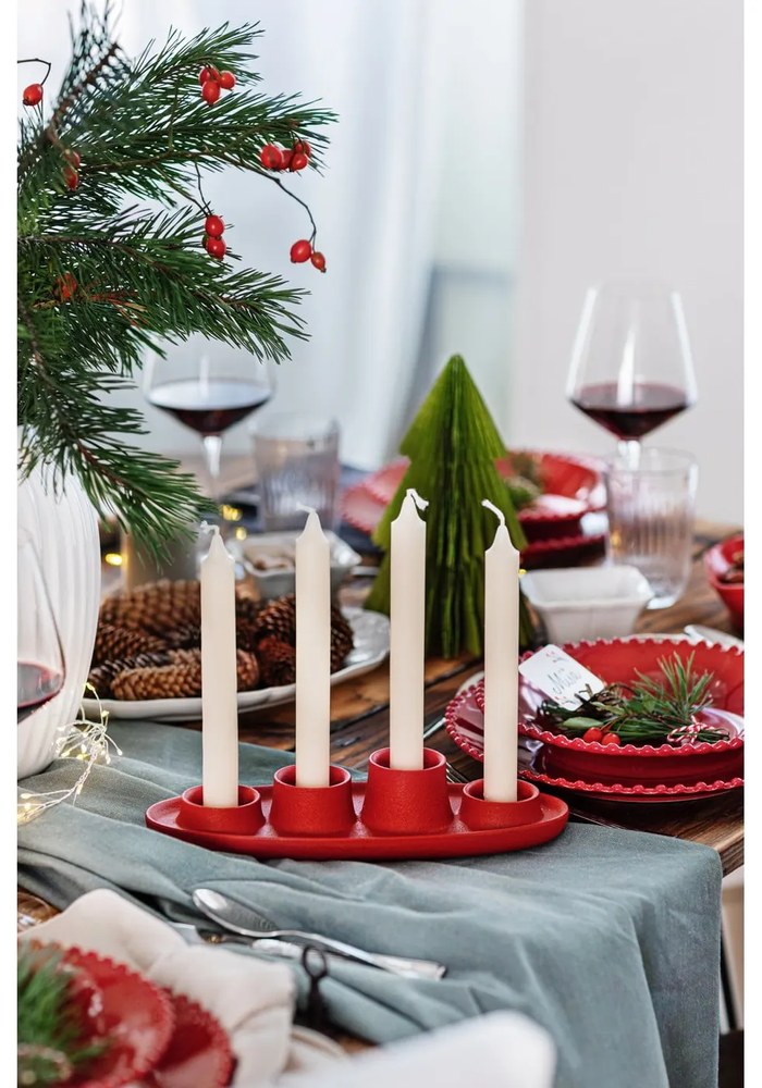 Vază din gresie Kähler Design Hammershoi, înălțime 25 cm, alb