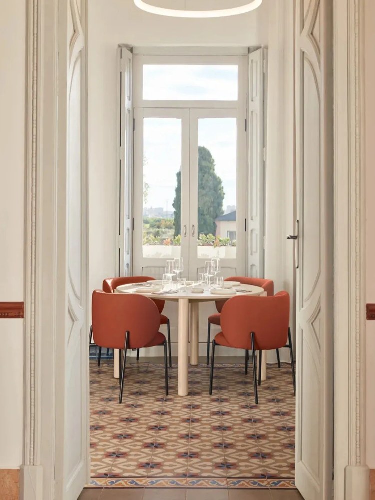 Set de scaune de sufragerie roșu 2 buc. tapițat Mogi – Teulat