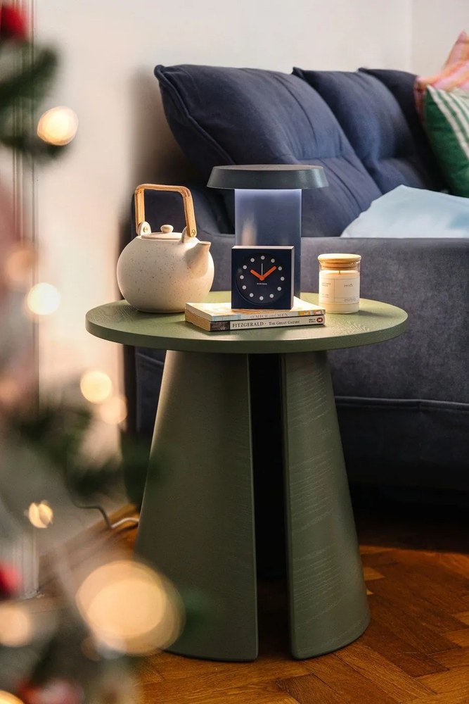 Lampă de masă din metal albastru Keen - Hübsch