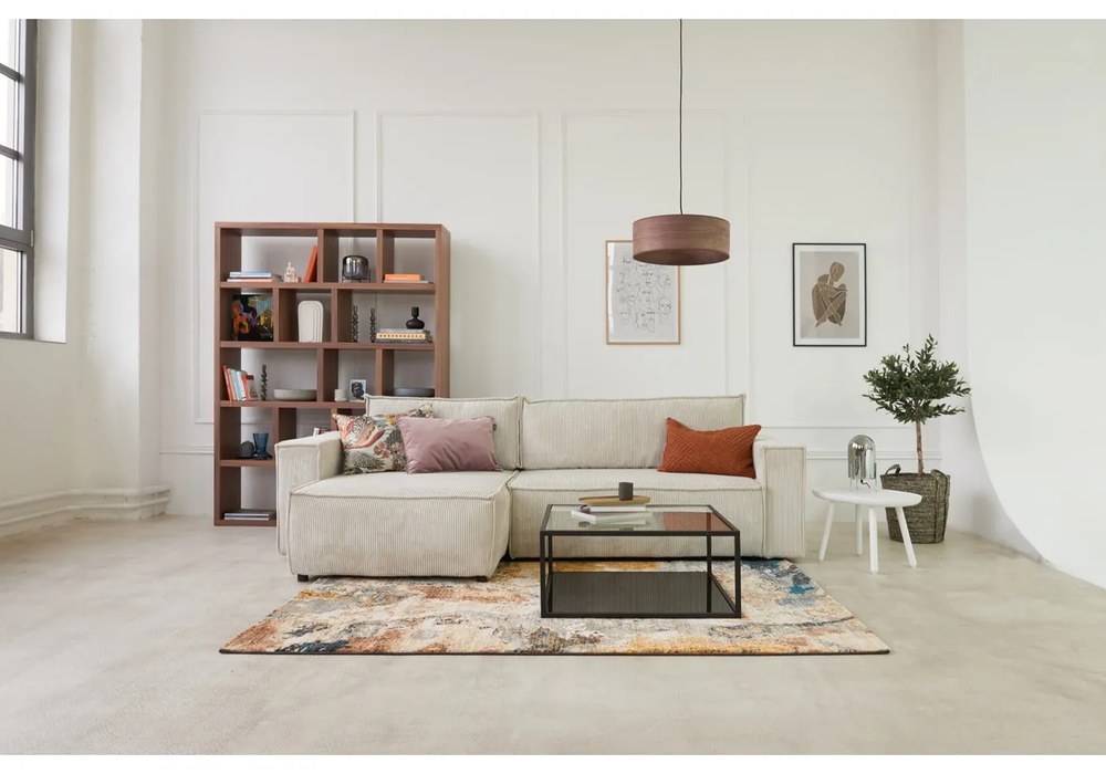 Bibliotecă maro cu aspect de lemn de nuc 150x198 cm Berlin – TemaHome