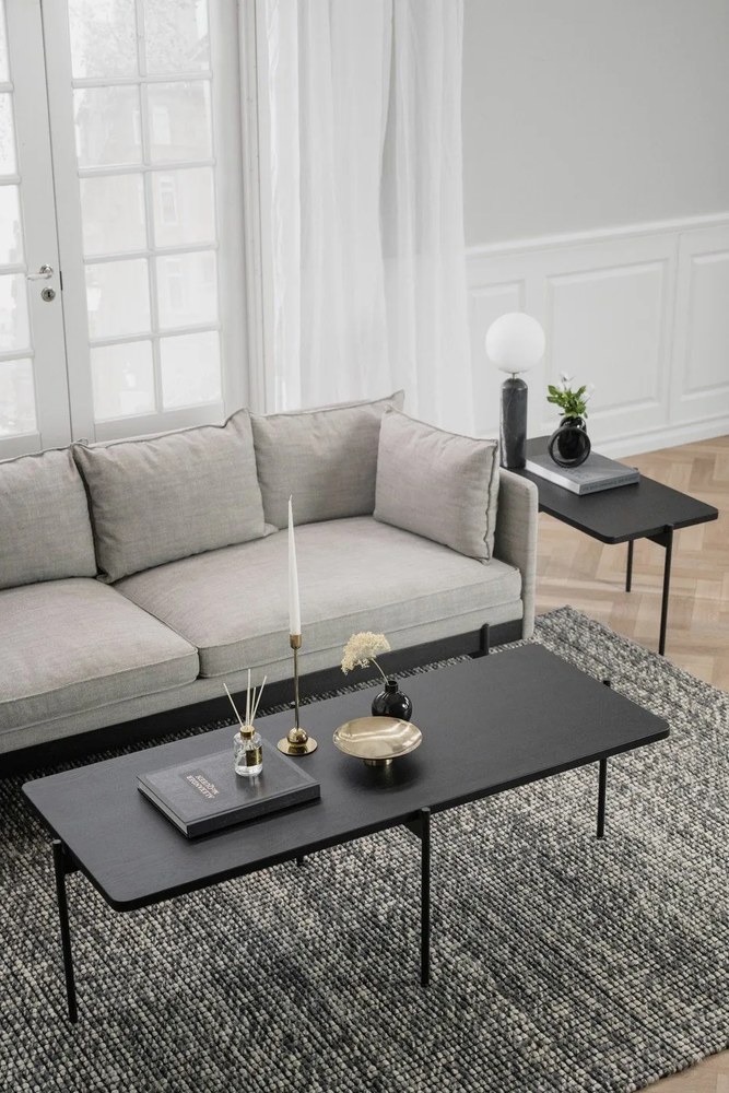 Măsuță de cafea din lemn de frasin Rowico Shelton, 145 x 60 cm, maro