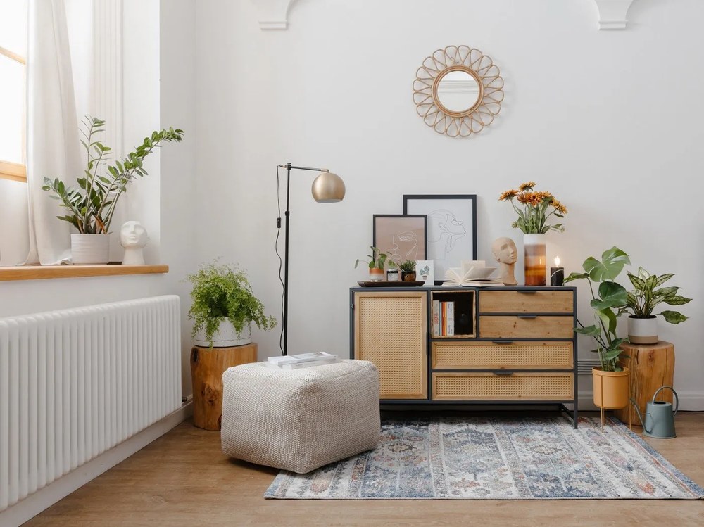 Statuetă decorativă PT LIVING Face Art, înălțime 28,4 cm, maro nisipiu