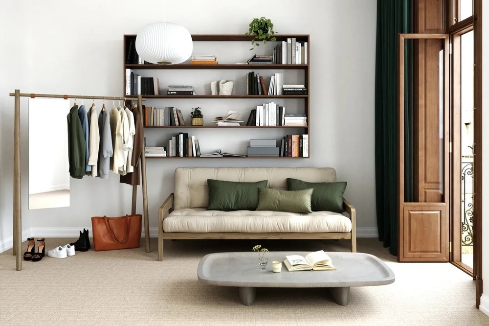 Suport pentru haine maro Hongi - Karup Design