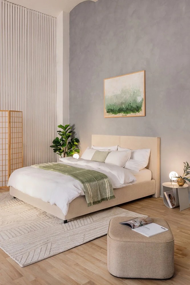 Taburet maro deschis Cube – Hübsch