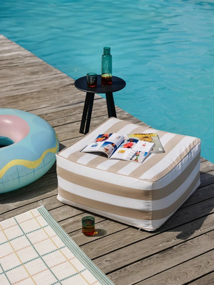 Măsuță auxiliară de grădină WOOOD Fer, ø 40 cm, negru