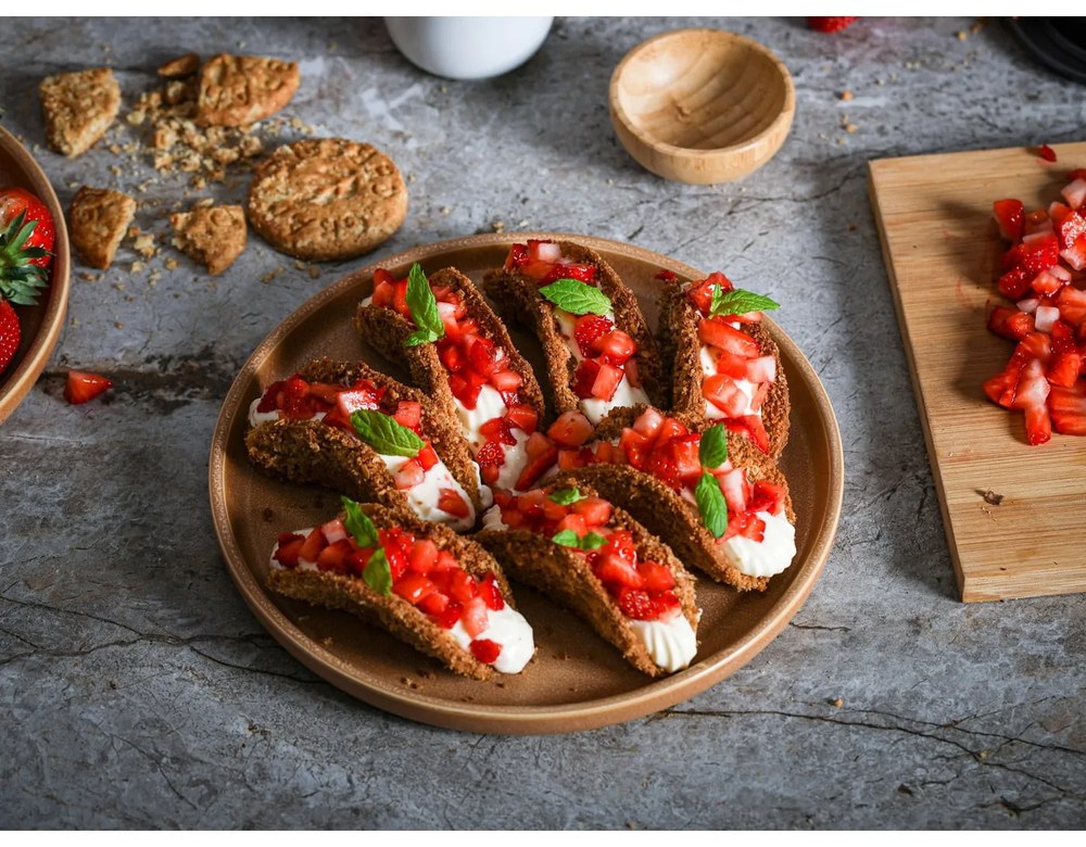 Set 12 vase din gresie Bonami Selection Malia, portocaliu cărămiziu