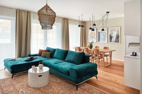 Lustră White Label Lena, ø 48 cm, auriu