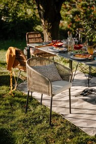 Masă de grădină gri 210 x 100 cm Strong - Bonami Selection