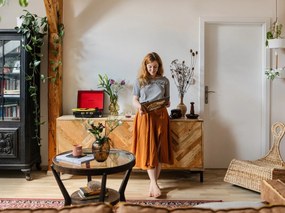 Traversă Nouristan Skazar Isfahan, 80 x 250 cm, roșu