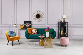 Fotoliu WOOOD Sara, galben muștar