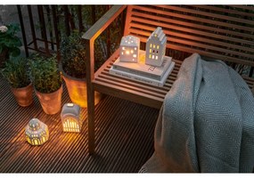 Sfeșnic de Crăciun din ceramică Kähler Design Lighthouse, ø 12 cm, alb