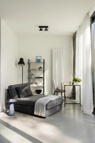 Măsuță auxiliară din aluminiu White Label Ringar, ø 39,5 cm, albastru