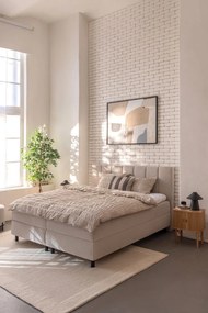 Noptieră în culoare naturală cu aspect de lemn de stejar Langley – Actona