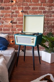 Cearșaf elastic din in Linen Tales, 180 x 200 cm, gri deschis