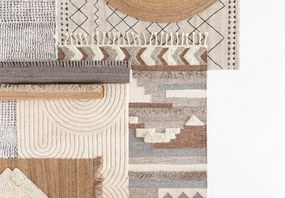 Covor lucrat manual Nattiot Lenny, 110 x 170 cm