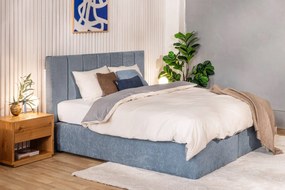 Lenjerie de pat gri/bej din bumbac ranforcé pentru pat dublu/extins cu cearceaf inclus/cu 4 piese 200x220 cm – Mila Home